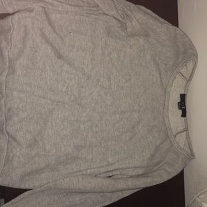 Grey crewneck sweater